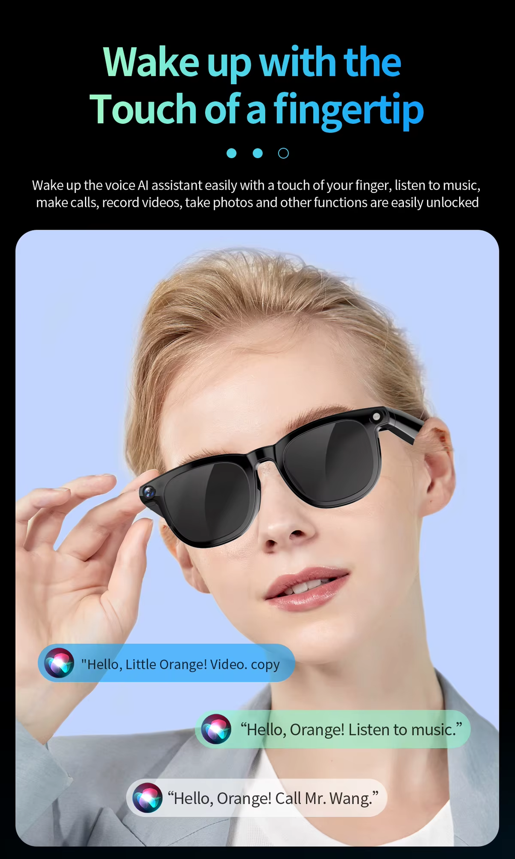 VibeNova 4K Smart AI Glasses — Hands-Free Camera & Bluetooth Audio