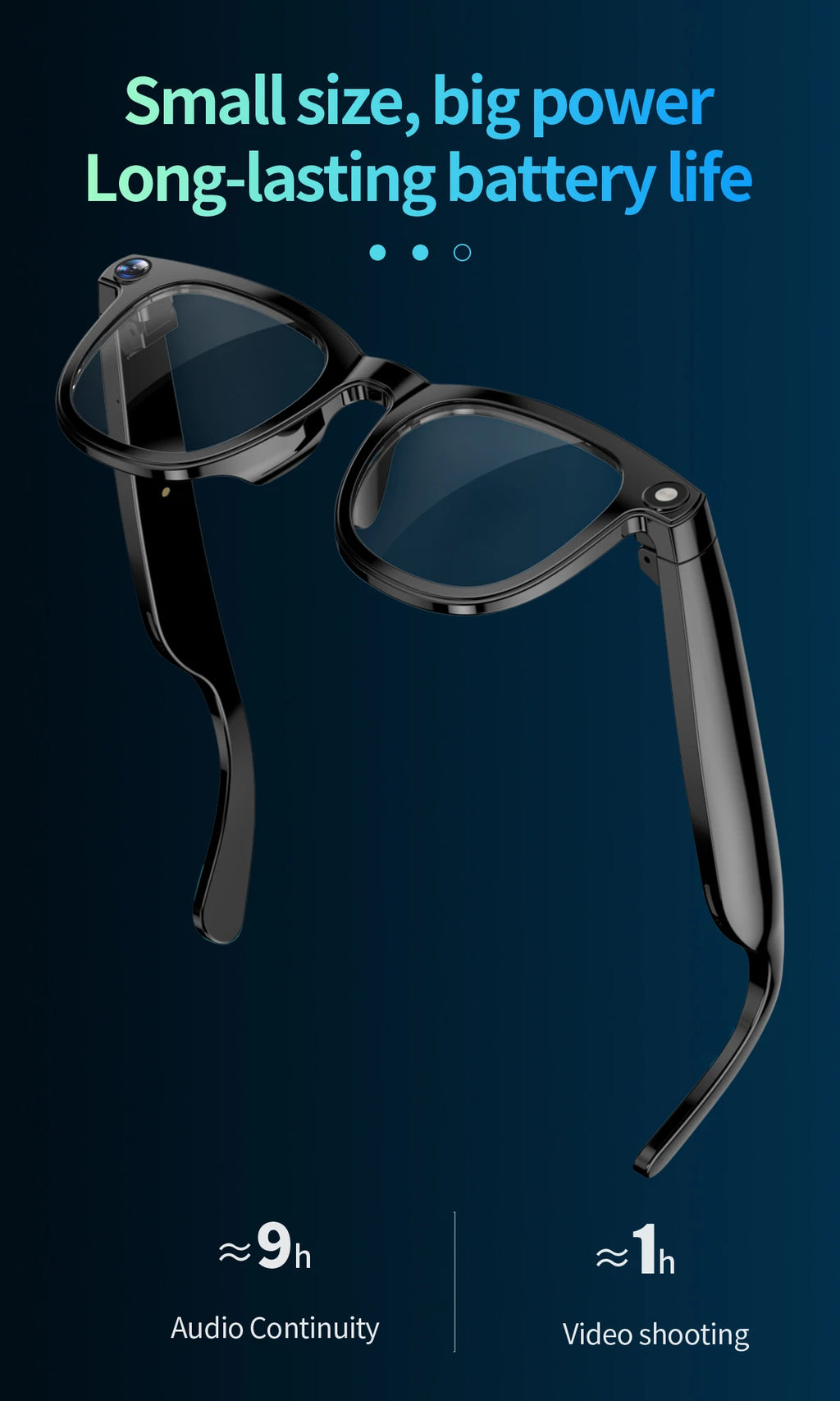 VibeNova 4K Smart AI Glasses — Hands-Free Camera & Bluetooth Audio