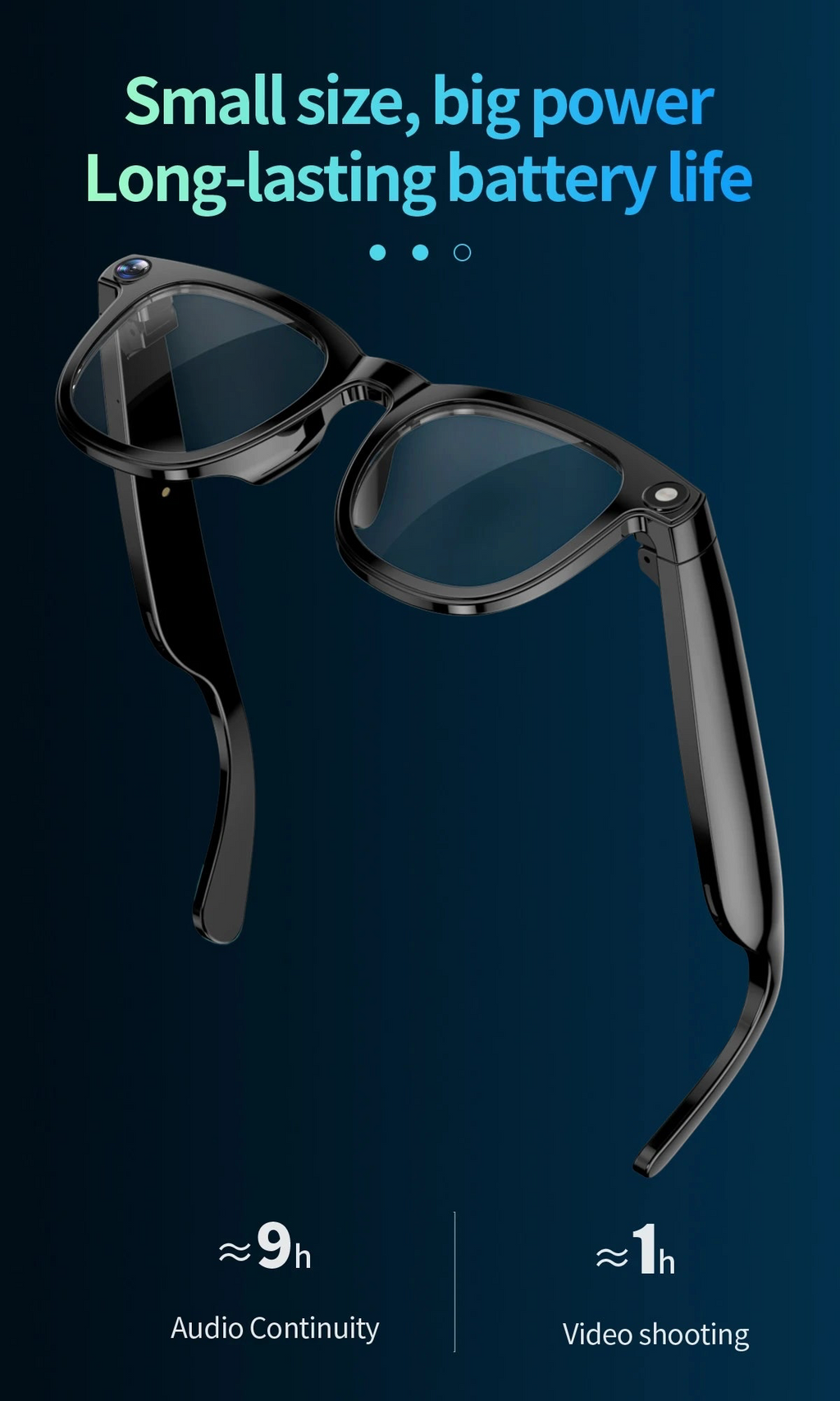 Smart Glasses
4K Camera + Bluetooth Audio + AI Assistant