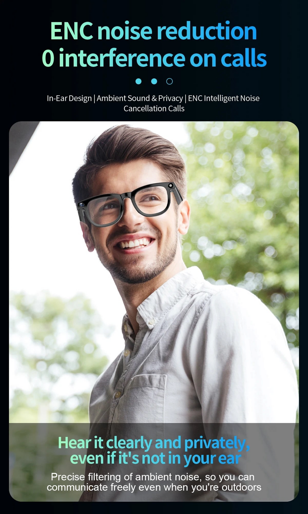 Smart Glasses
4K Camera + Bluetooth Audio + AI Assistant