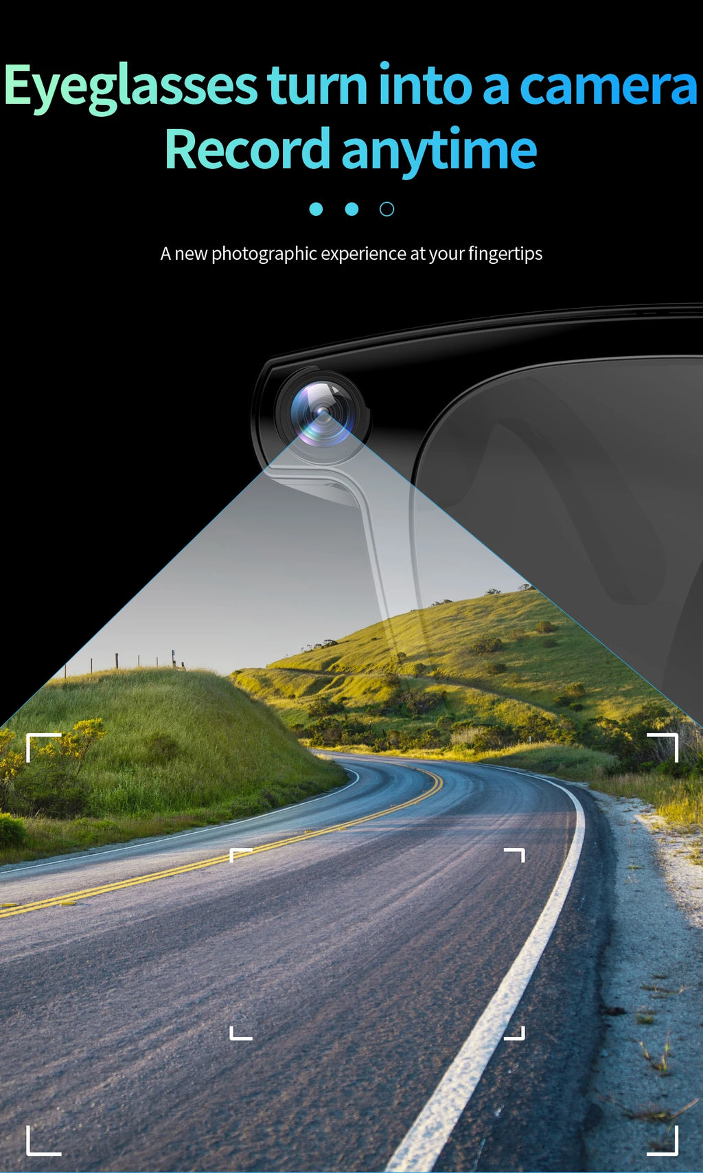 VibeNova 4K Smart AI Glasses — Hands-Free Camera & Bluetooth Audio
